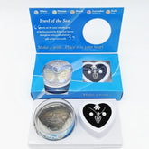 Colier cu perla, cercei si inel - Sentimente Gravate