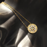 Dupla nyaklánc "Elegance Gold" cirkónia kristályokkal