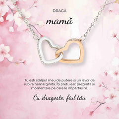 De la fiu pentru mama | Josey - Felicitare Visinie - Sentimente Gravate