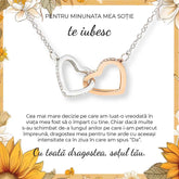 De la Sot pentru Sotie| Card Floarea-Soarelui - Sentimente Gravate