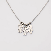 Colier cu Copii Personalizabil - Sentimente Gravate