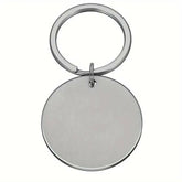 Breloc Personalizat, Banut Argintiu - Sentimente Gravate