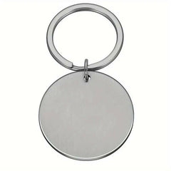 Breloc Personalizat, Banut Argintiu - Sentimente Gravate