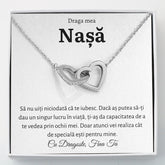 Cadou Nasa - Colier Inimi Fina - Sentimente Gravate