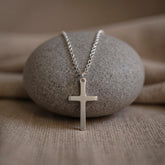 Colier din Argint 925 cu Cruce pentru ea - Sentimente Gravate