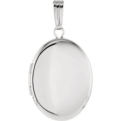 Pandantiv Oval din Argint 925 cu Poze și Mesaj Personalizat