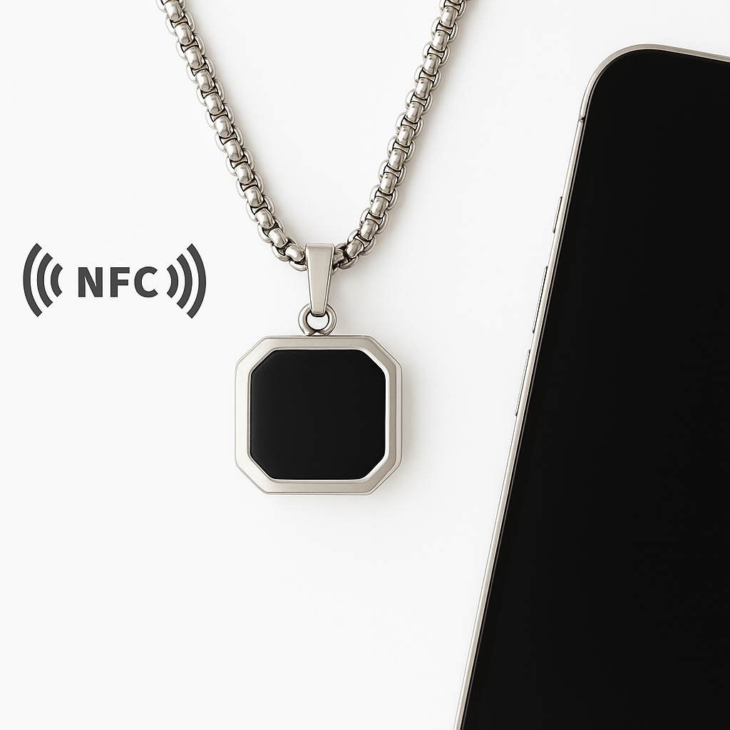 Colier Smart Personalizat cu Sidef – Bijuterie Elegantă care Păstrează Amintiri - Sentimente Gravate