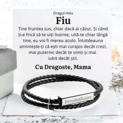 de la Mama pentru Fiu| Bratara Piele Tori