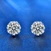 Cercei Argint Freamătul Stelei cu diamant Moissanite de 0.5 Carate