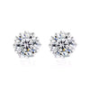 Cercei Argint Freamătul Stelei cu diamant Moissanite de 0.5 Carate