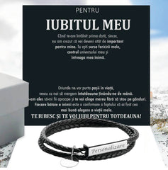 de la Iubita pentru Iubit | Bratara Piele Tores