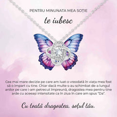 De la Sot pentru Sotie | Diana - Fluture Violet