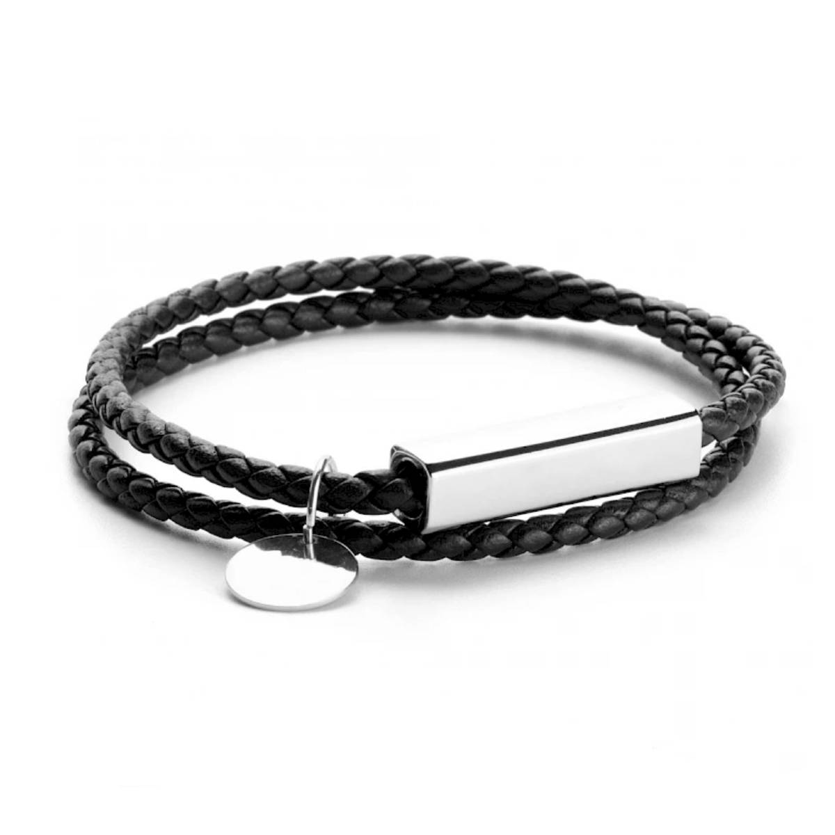 Cadou pentru Sot- Bratara Piele Lei - Sentimente Gravate