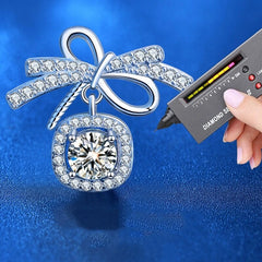 Cercei Argint Noapte Imperiala cu diamant Moissanite de 0.5 Carate
