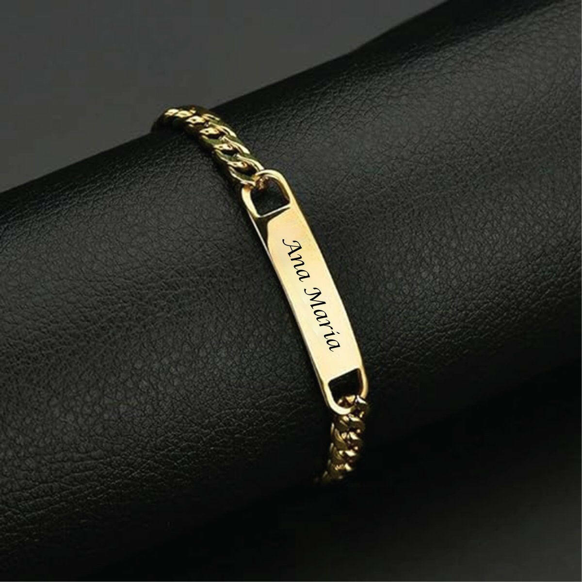 Set - 2 Bratari Placate cu Aur 24K Personalizata + Cadou - Sentimente Gravate